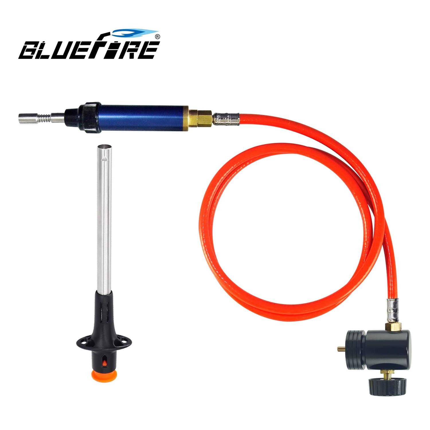 BLUEFIRE Propane/MAP Gas Soldering Torch Head Multi-Function Kit with 3' Hose - Image 5