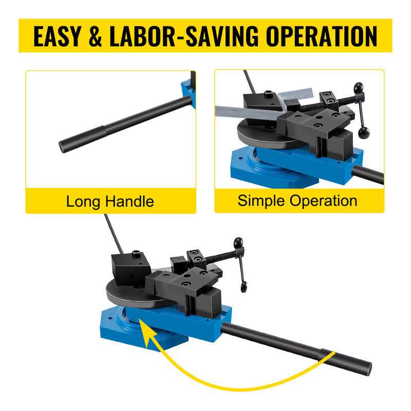 VEVOR SBG-40 Metal Scroll Bender High-Hardened Steel Scroll Bender Combination of Scroll Radius and Angle Bending Universal Metal Rod Bender - Image 3