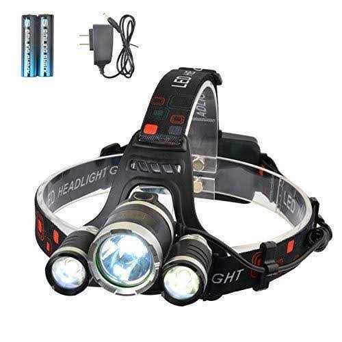 Smiling Shark LED Headlamp 230°Wide Angle 3 Light Strips The Brightest Head Lamp Rechargeable with Motion Sensor Waterproof Headlight - Image 5