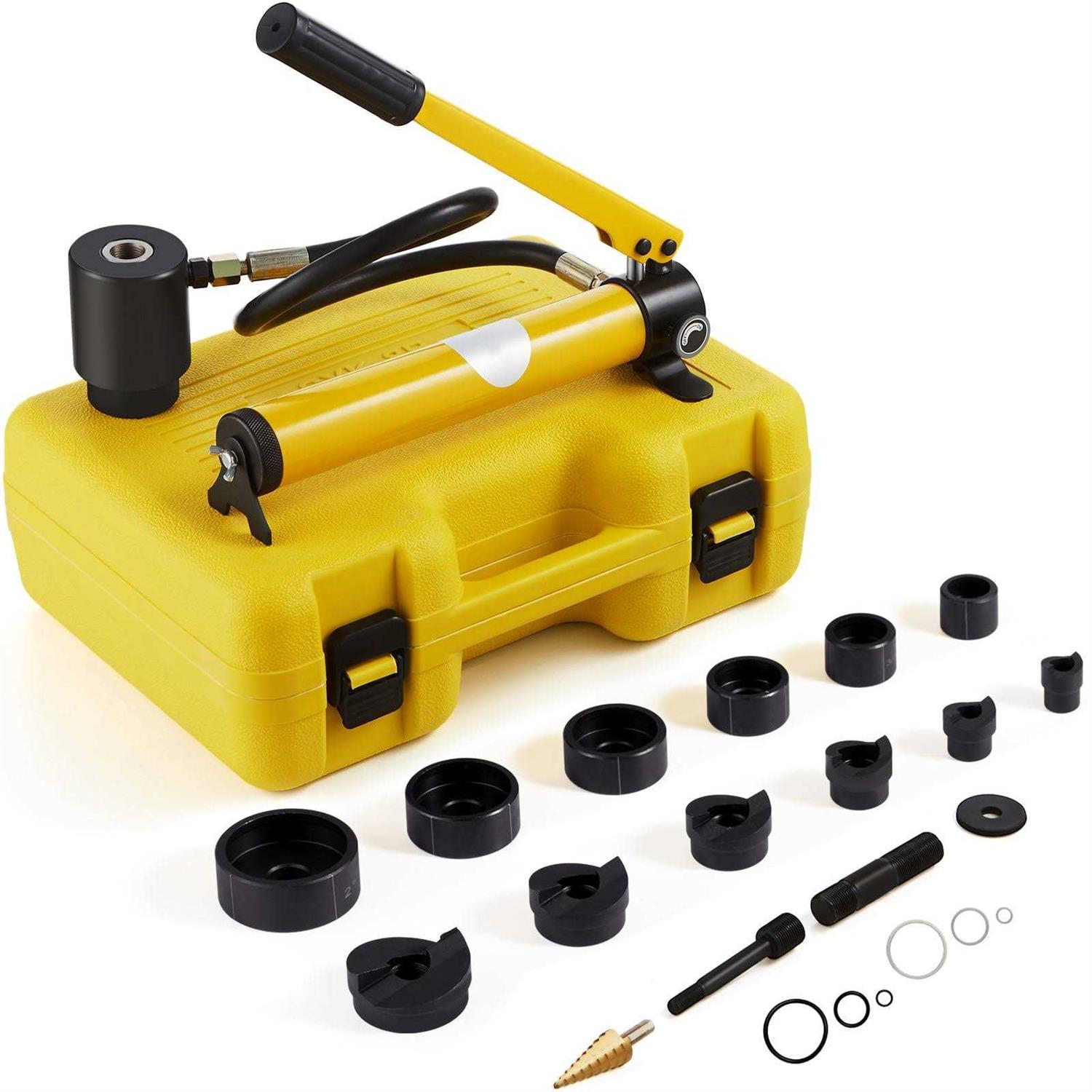VEVOR 10 Ton Hydraulic Knockout Punch Kit 1/2 to 2 Conduit Hole Cutter Set - Image 4