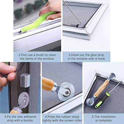 King&Charles Screen Repair Kit 4 in 1 Screen Roller Tools - Image 5