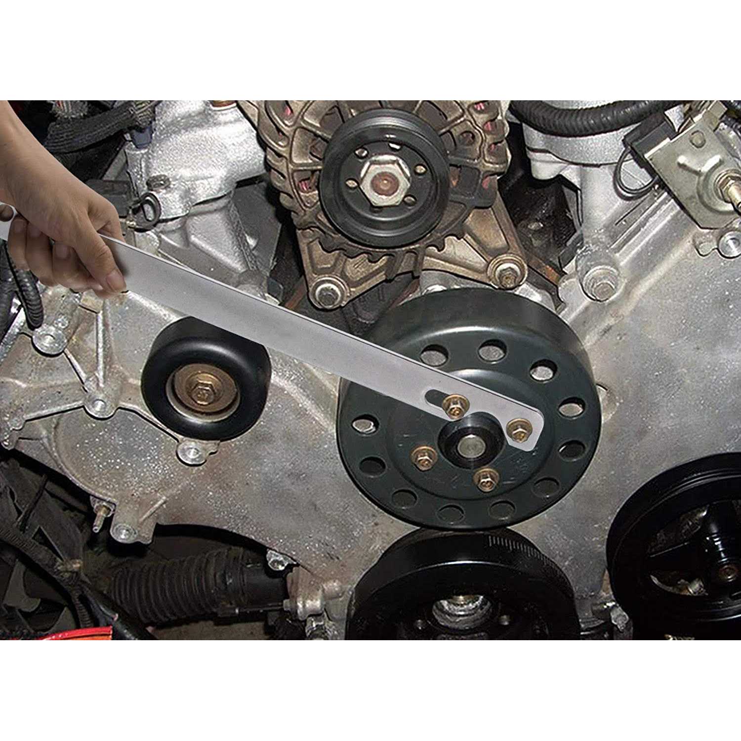 U-TOOL 32mm Automotive Fan Clutch Nut Wrench & Water Pump Holder Tool for BMW Ford - Image 5