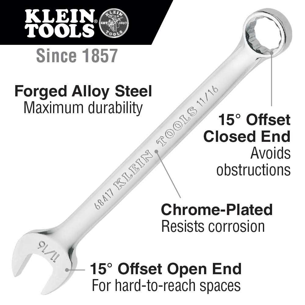 Combination Wrench Set 12-Piece Klein Tools 68404 - Image 3