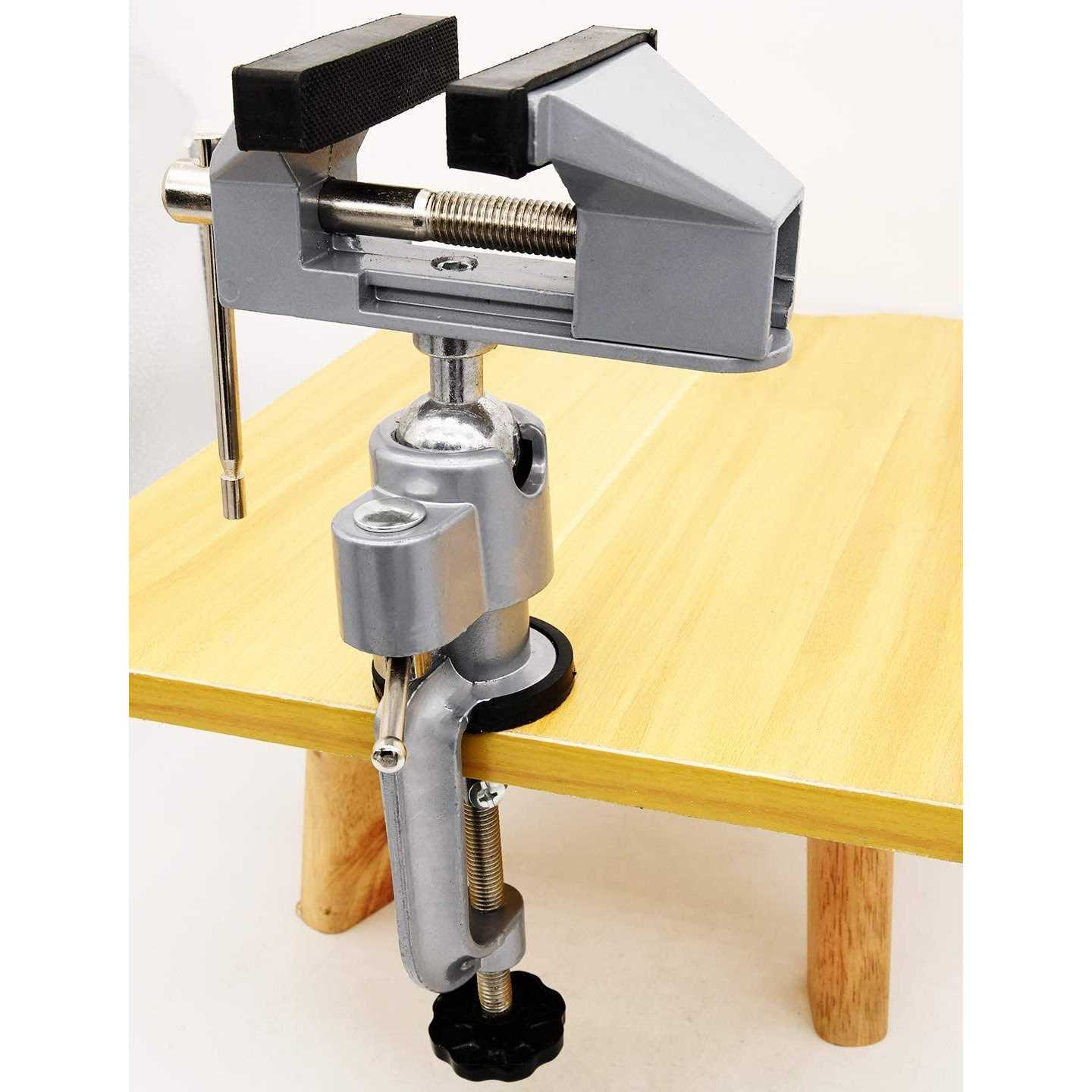 KEYHAO Bench vise Table Jewelry vise Bench clamps Swivel Bench vise Table Swivel vise - Image 3