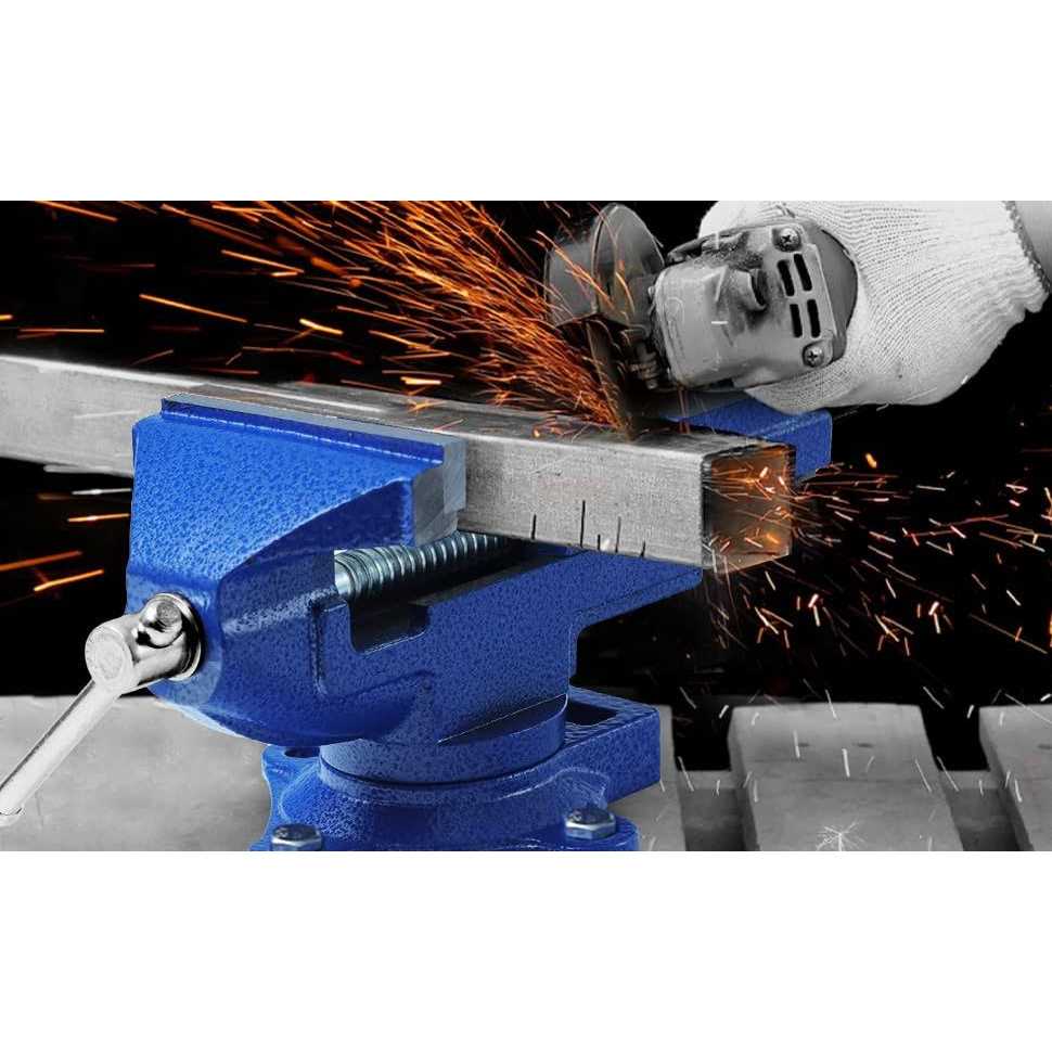 Bench Vise Dual-Purpose Combined Bench Clamp Heavy Duty Table Vise with Swivel Base for Woodworking - Image 4