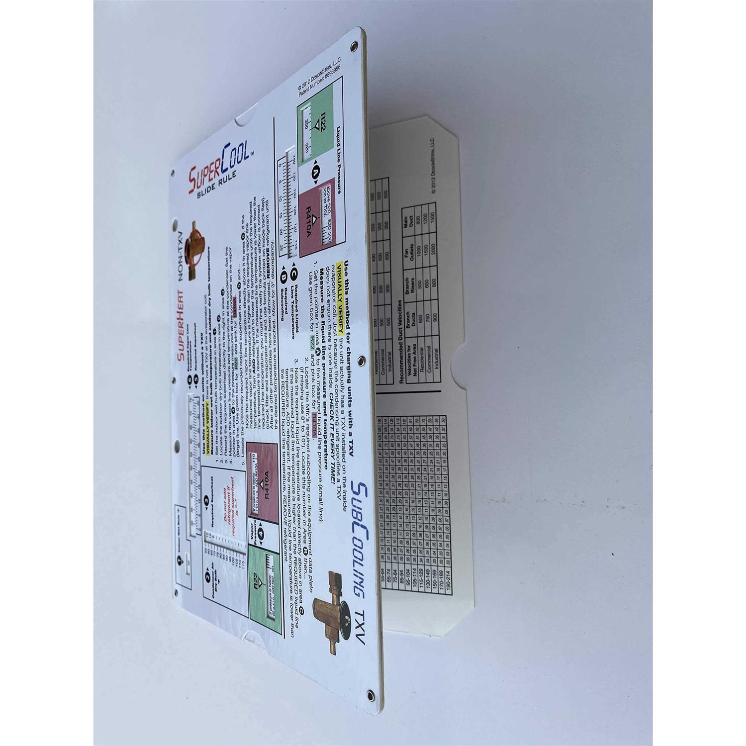 SuperCool Slide Rule Charging & Duct sizing SuperCool Slide Rule by SuperCool Slide Rule - Image 3