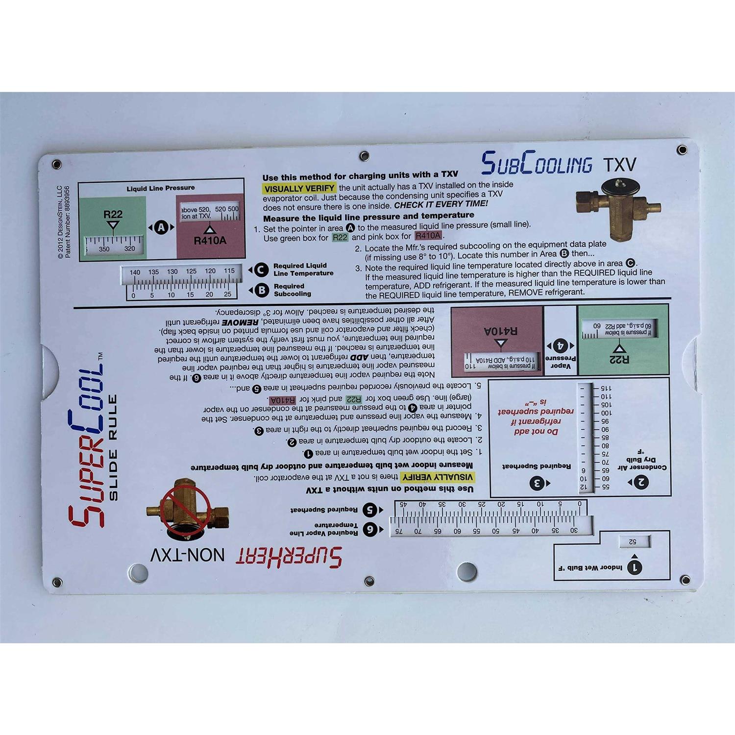 SuperCool Slide Rule Charging & Duct sizing SuperCool Slide Rule by SuperCool Slide Rule - Image 5