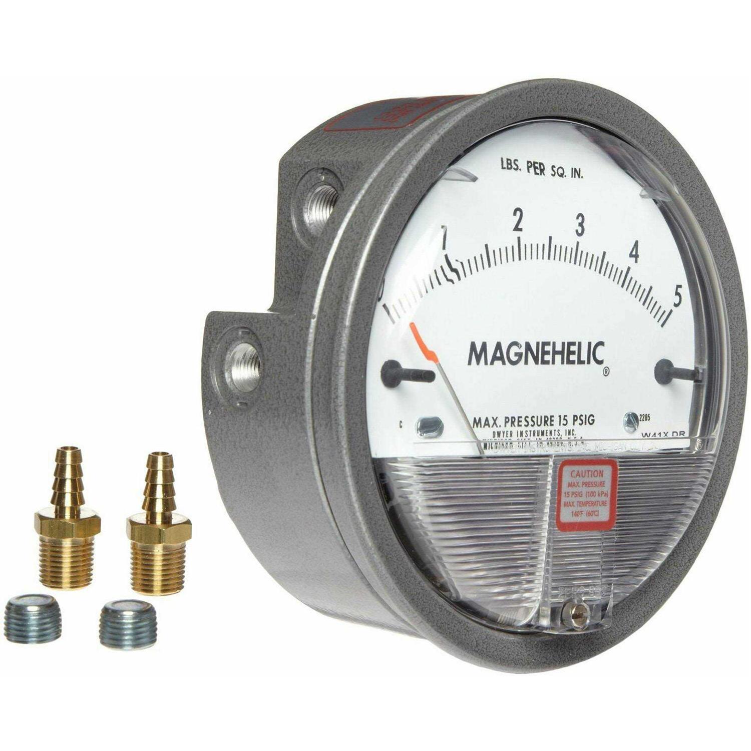 Dwyer Pressure Gauge,0 to 5 psi 2205 - Image 3