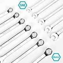 Duratech 497-Piece Mechanics Tool Set Include SAE/Metric Sockets 90-Tooth Ratchet and Wrench Set in 3 Drawer Tool Box - Image 4