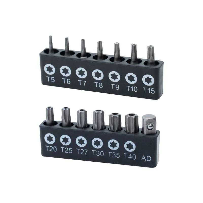 Rotation 14-Piece Tamper Resistant Star Bits Chrome Vanadium Steel T5 - Image 3