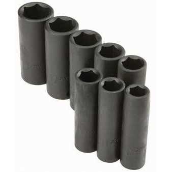 Pittsburgh 3/8 in. Drive Metric Impact Deep Socket Set - Image 4