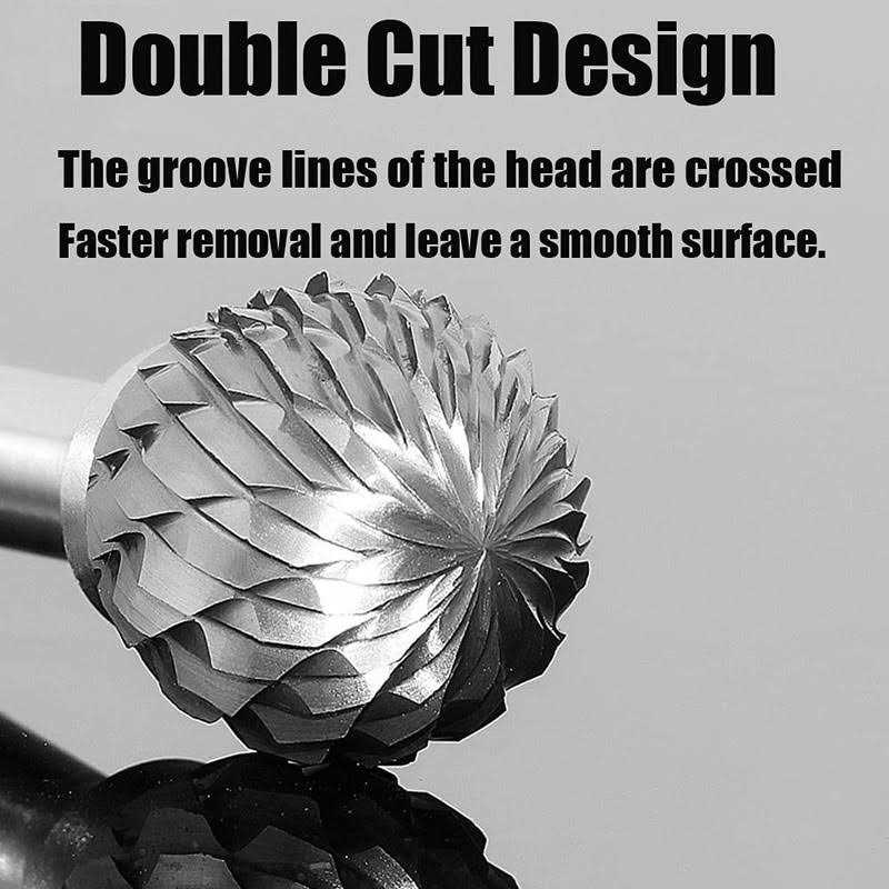 FOTYBEI Tungsten Carbide Rotary Burr Set for Dremel 10pcs Carbide Double Cut Carving Burr Bits with 1/8 Shank Rotary Tool Accessories - Image 3