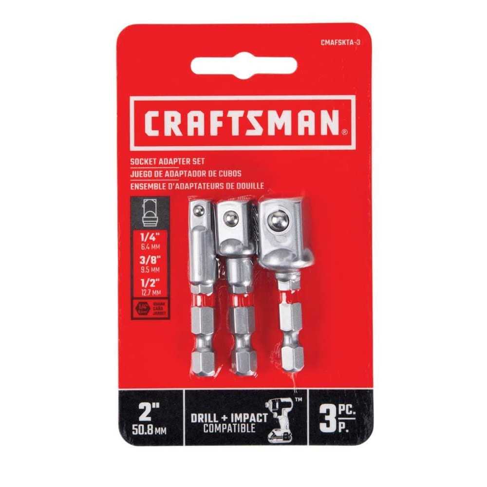 CRAFTSMAN 3-Pack Socket Adapter Set - Image 3