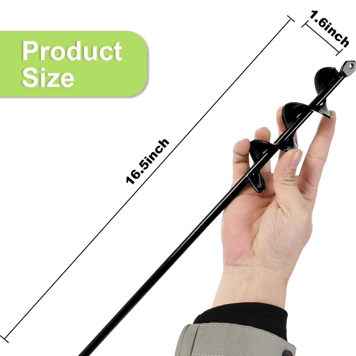 SORANGEUN Auger Drill Bit for Planting 1.6x16.5 Garden Auger spiral Drill Bit,bulb Auger for Cordless Drill,soil Auger for Post Hole - Image 3