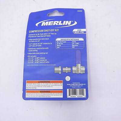 Merlin 1/2 in. to 3/8 in. Compressor Shut-Off Kit - Image 2