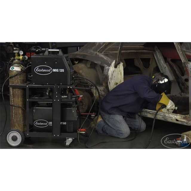 Eastwood MIG TIG Plasma Welding Cart 350 Lbs Weight Capacity Cable/Gas Storage - Image 3