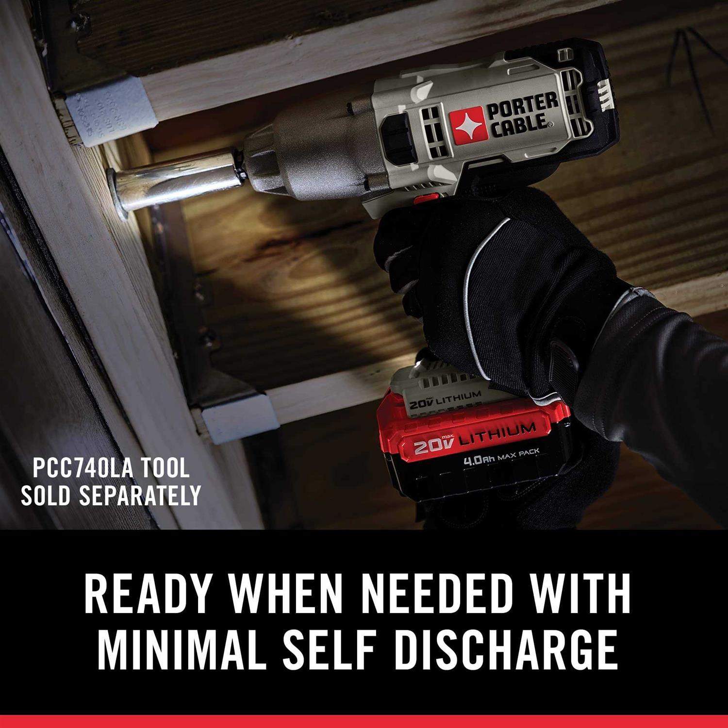 Porter Cable 20V Max Lithium Ion Battery - Image 3