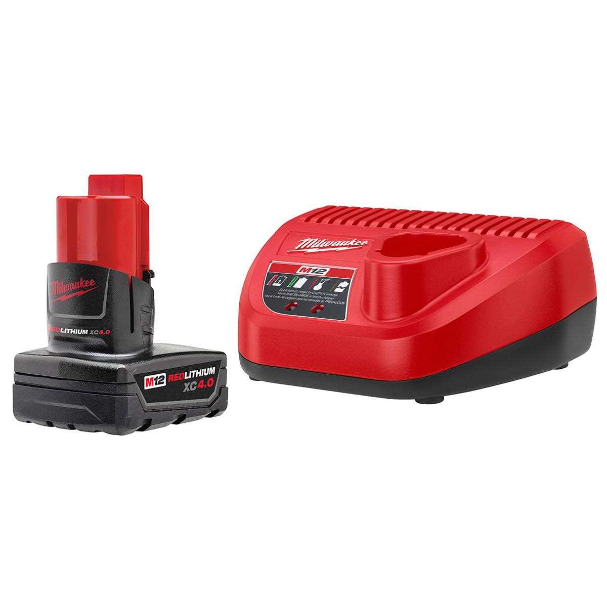 Milwaukee 48-59-2440B M12 XC 4.0AH Battery and Charger Starter Kit - Image 5