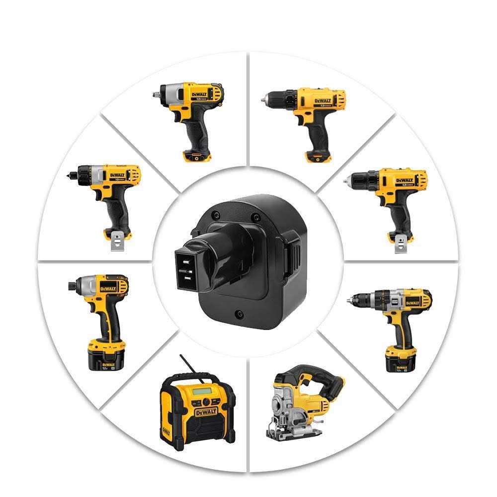 Replacement Battery Compatible with Dewalt 12V Battery 3.6Ah Ni-MH XRP DW9072 DC9071 DCB120 DW9071 DW9072 DW953 DE9037 DE9071 - Image 4