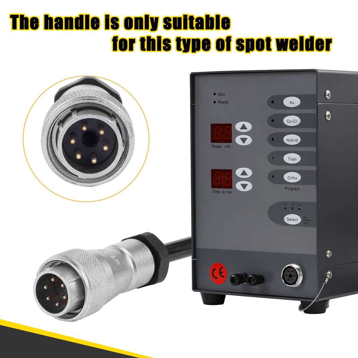 Shangniulu Spot Welder Pedestal & handle Pulse Argon Arc Welding Jewelry Welder for Jewelry Welding Jewelry Repair Tool - Image 5