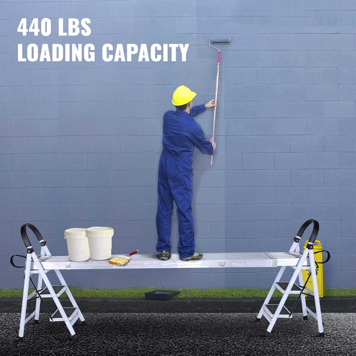 VEVOR Aluminum Work Plank Telescoping Plank 440lbs Capacity Aluminum Extension Plank - Image 3