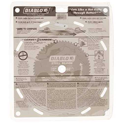 Diablo D1260CF 12 in x 60 Tooth Steel Demon Metal Cutting Saw Blade - Image 4