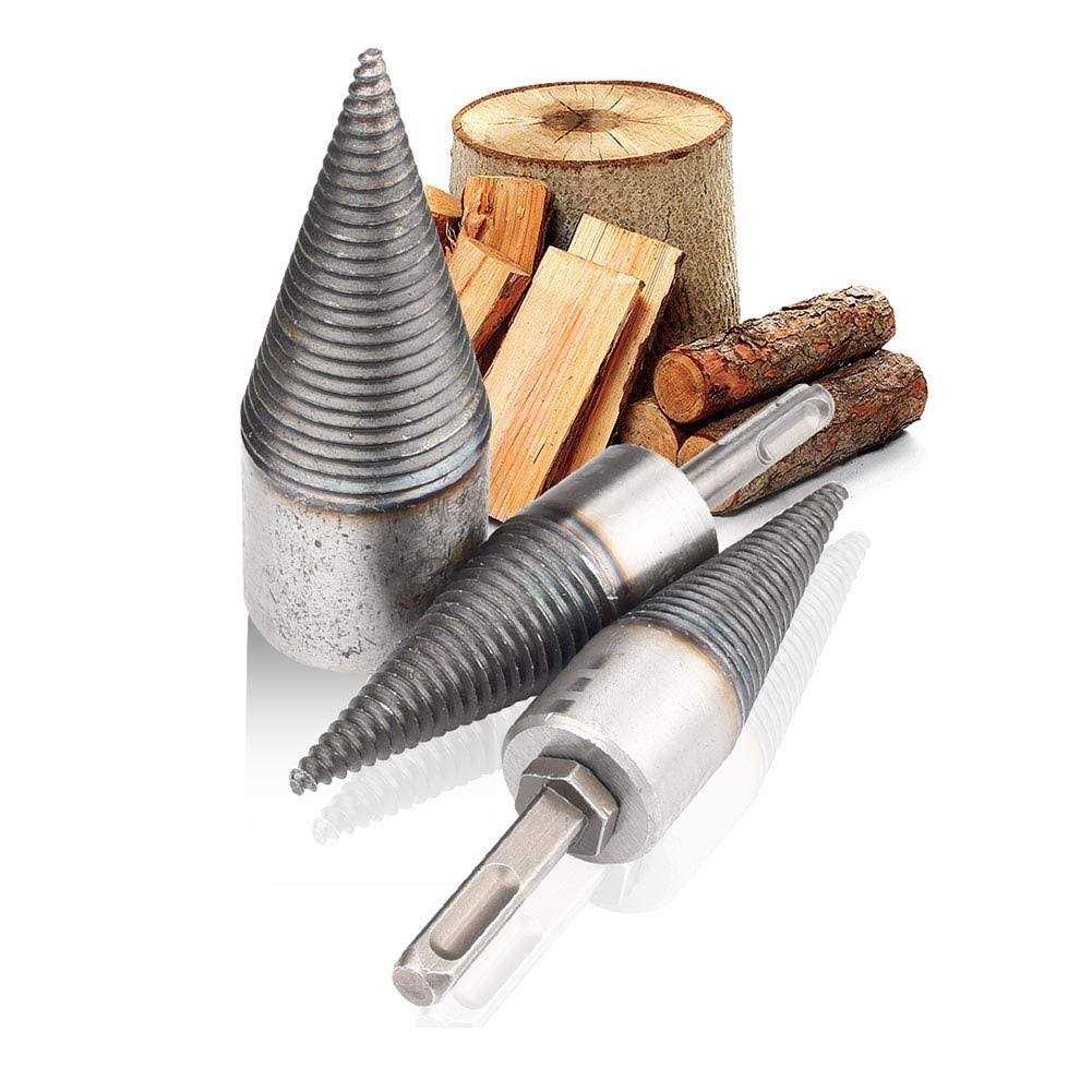 Firewood Log Splitter Drill Wood Splitter Drill Bits,Heavy Duty Drill Screw Cone Driver for Hand Drill Stick - Image 4