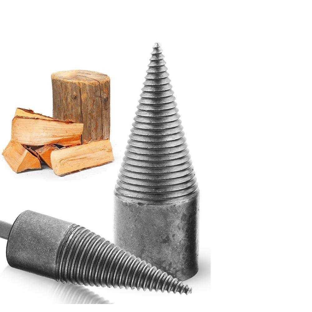 Firewood Log Splitter Drill Wood Splitter Drill Bits,Heavy Duty Drill Screw Cone Driver for Hand Drill Stick - Image 5