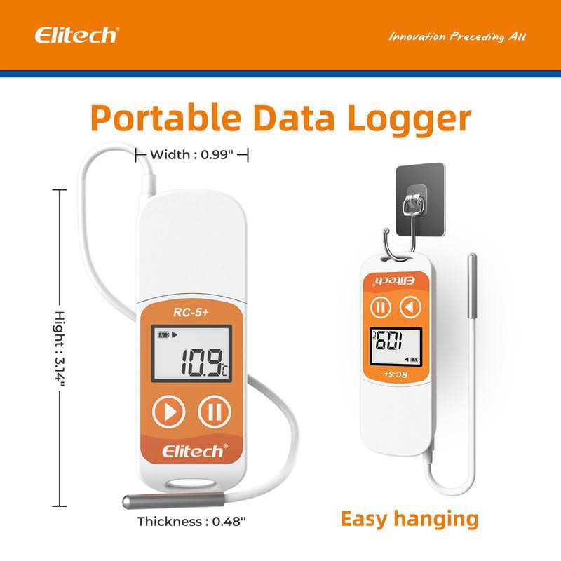 Elitech RC-5+ PDF USB Temperature Data Logger Reusable Recorder 32000 Points High Accuracy - Image 5
