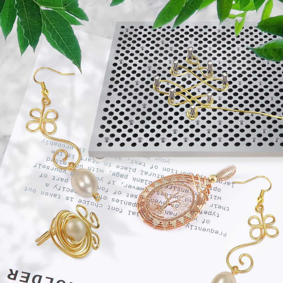 hobbyworker The hobbyworker Wire Bending Jig,Wire Jig includes 30 Metal pegs for Jewelry Making Tools and Wire Wrapping Supplies - Image 4