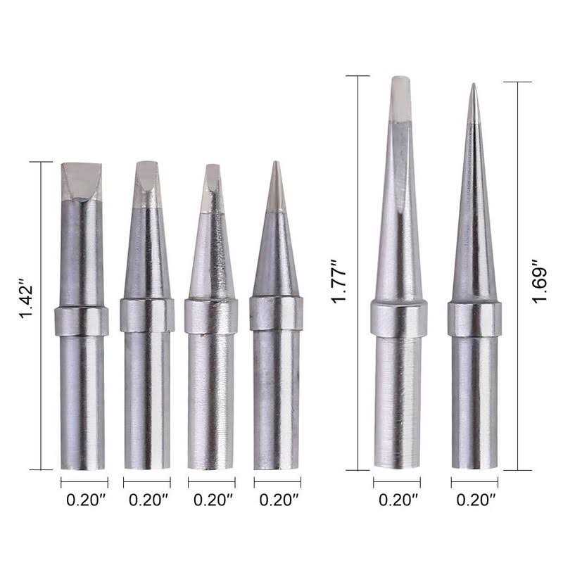 Igreat Solder Tips 6pcs Weller ET Soldering Iron Replacement Tips for WES51/50,WESD51,PES51 / 50,WE1010NA WCC100 Lr21 ET Tip Series - Image 5