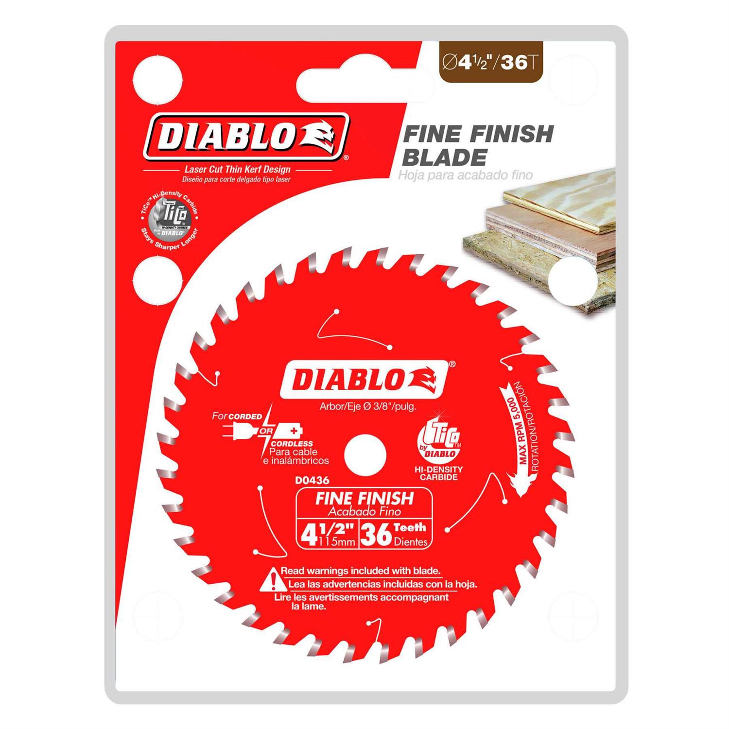 Diablo D0860X 8-1/4 in. 60-Tooth Fine Finish Saw Blade - Image 4