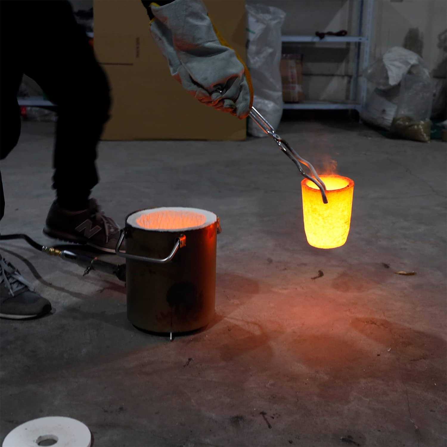 gongyi Clay Graphite Crucible for Metal Melting Casting Refining Gold Silver Copper Brass Aluminum - Image 2