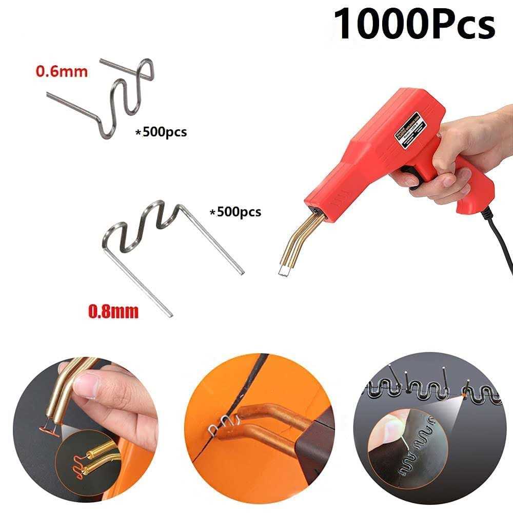 Sawvolker 1000PCS Welding Rods Hot Staples Plastic Repair Machine Welding Hot Stapler for Repair Car Bumpers Machine Dashboards Lamp Holders Daily Plastics - Image 5