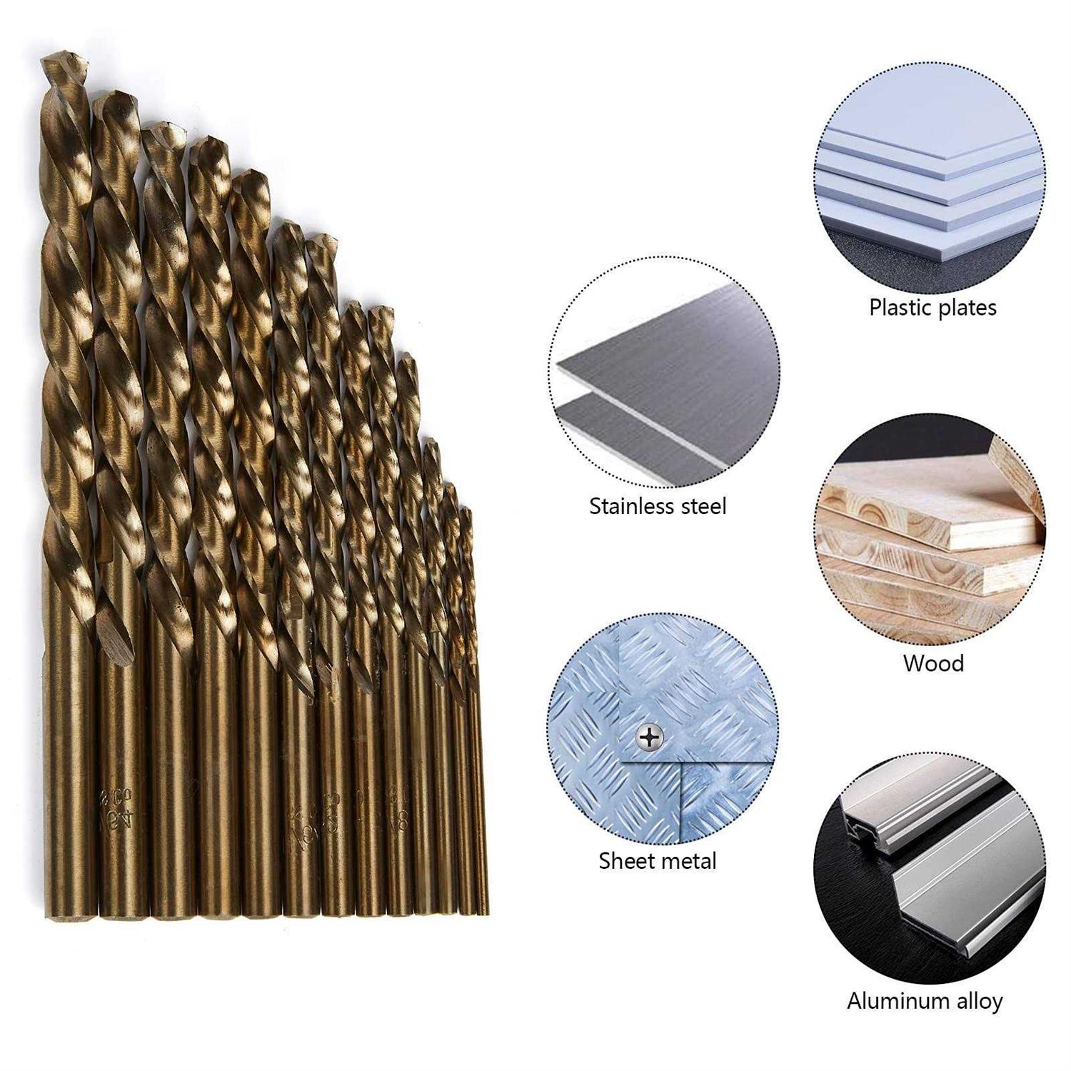 Owl Tools Cobalt Drill Bits for Metal and Steel 13 Piece Set in SAE Sizes M35 Fully Grounded 5% Cobalt - Image 4