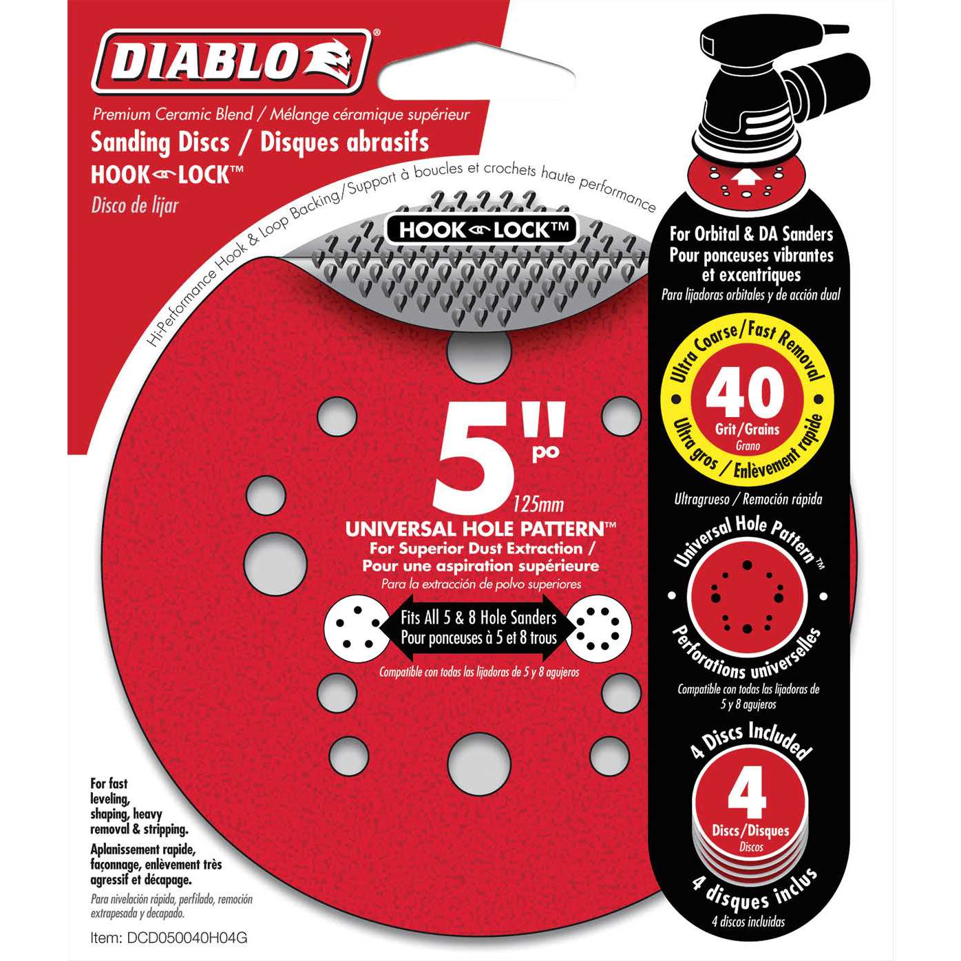 Diablo DCD050040H50G Hook & Lock Sanding Disc - Image 3