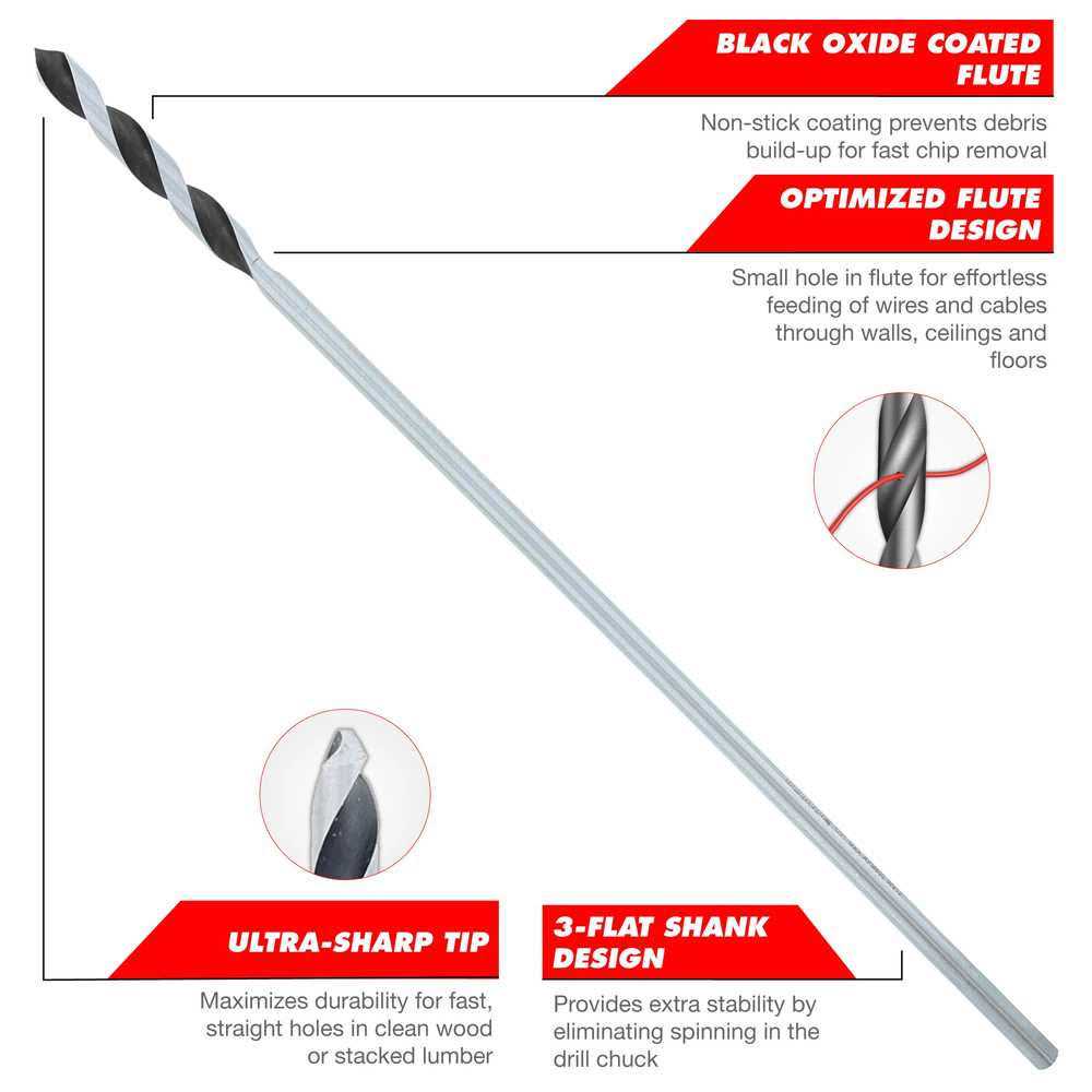 Diablo 3/8 in. x 18 in. Installer Bit DIB1070 - Image 4