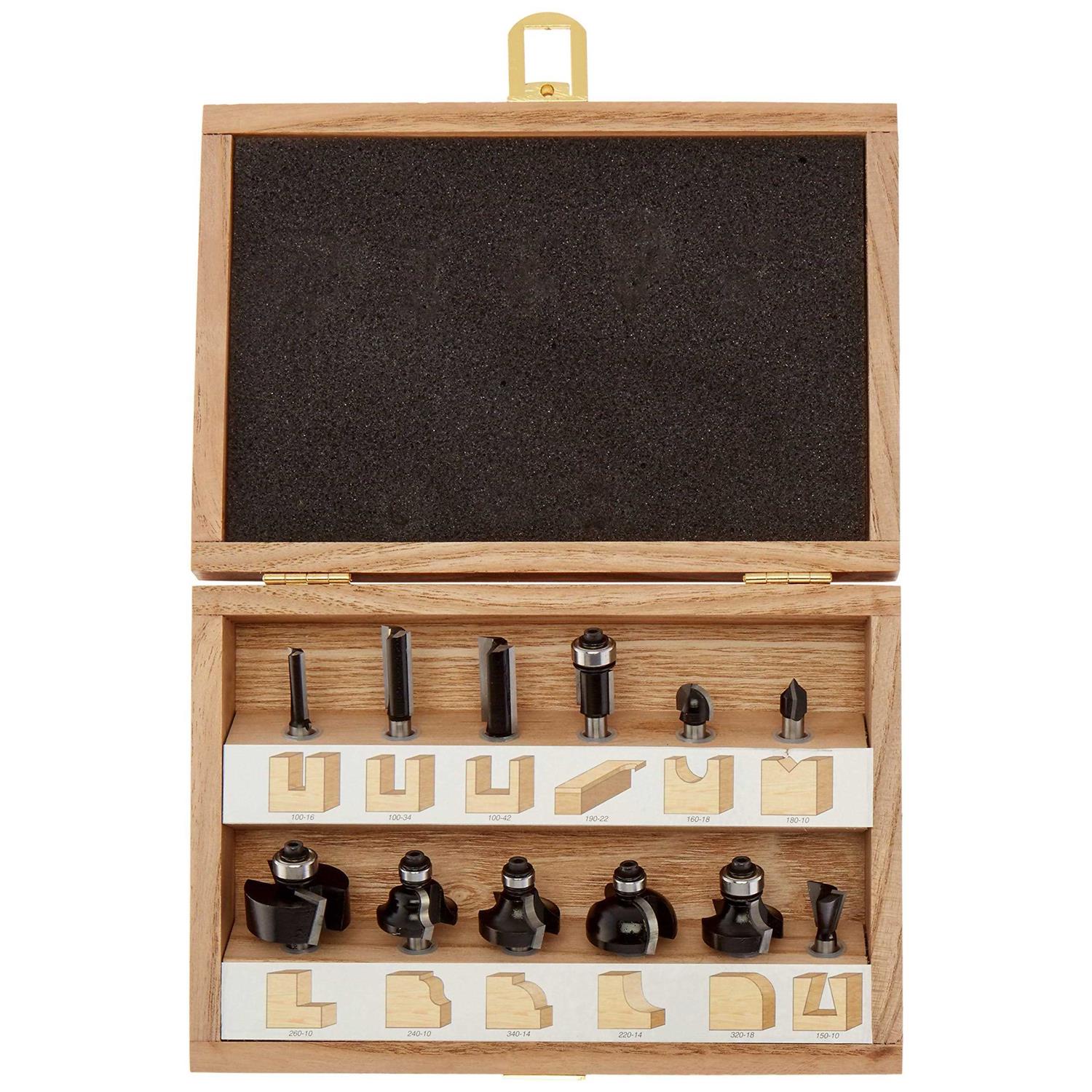Timberline TRS-120 12-Piece All-Purpose 1/4 Shank Router Bit Set - Image 3