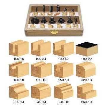 Timberline TRS-120 12-Piece All-Purpose 1/4 Shank Router Bit Set - Image 5