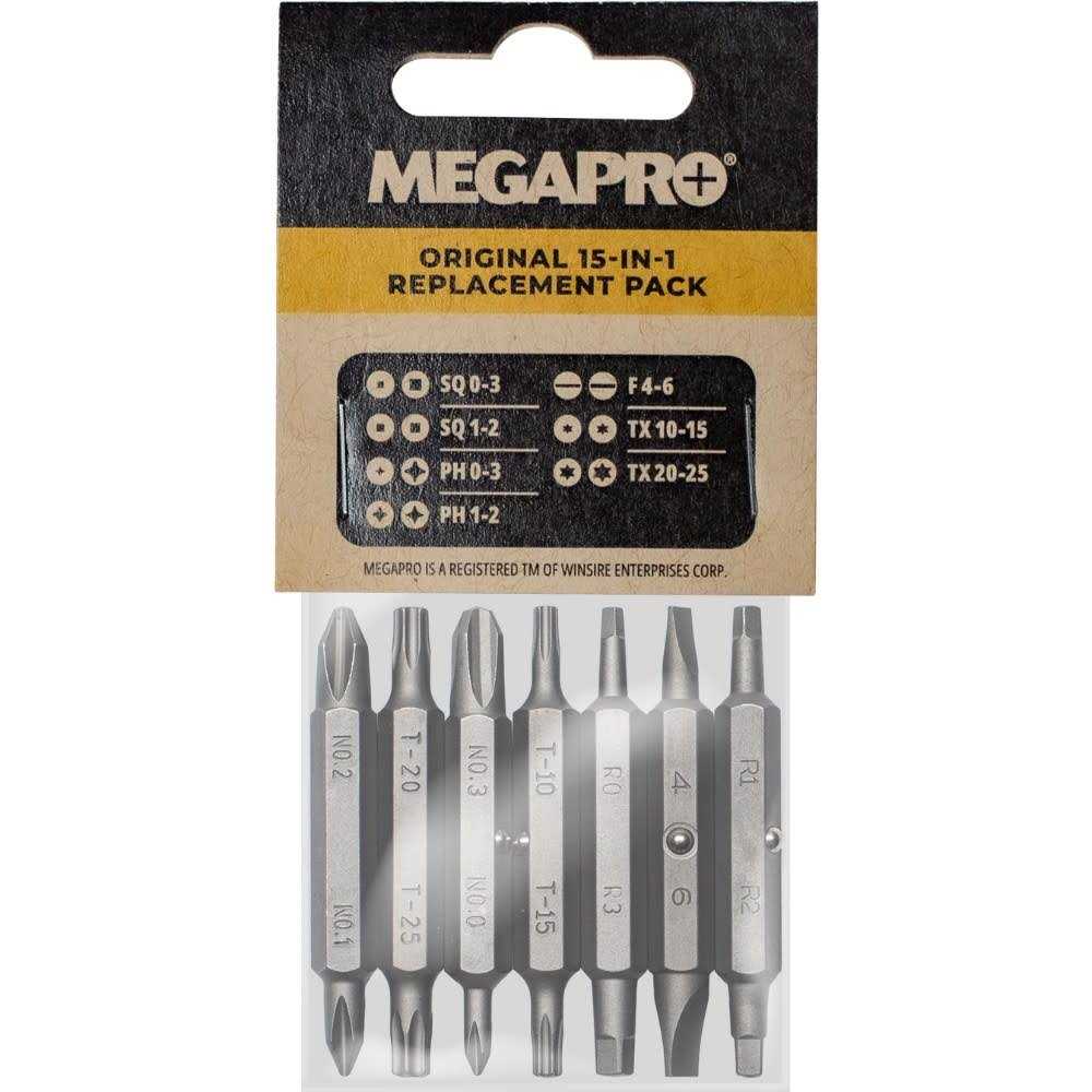 Megapro Replacement Bit Set for 151NAS Driver 6REPLACEMENT-NAS