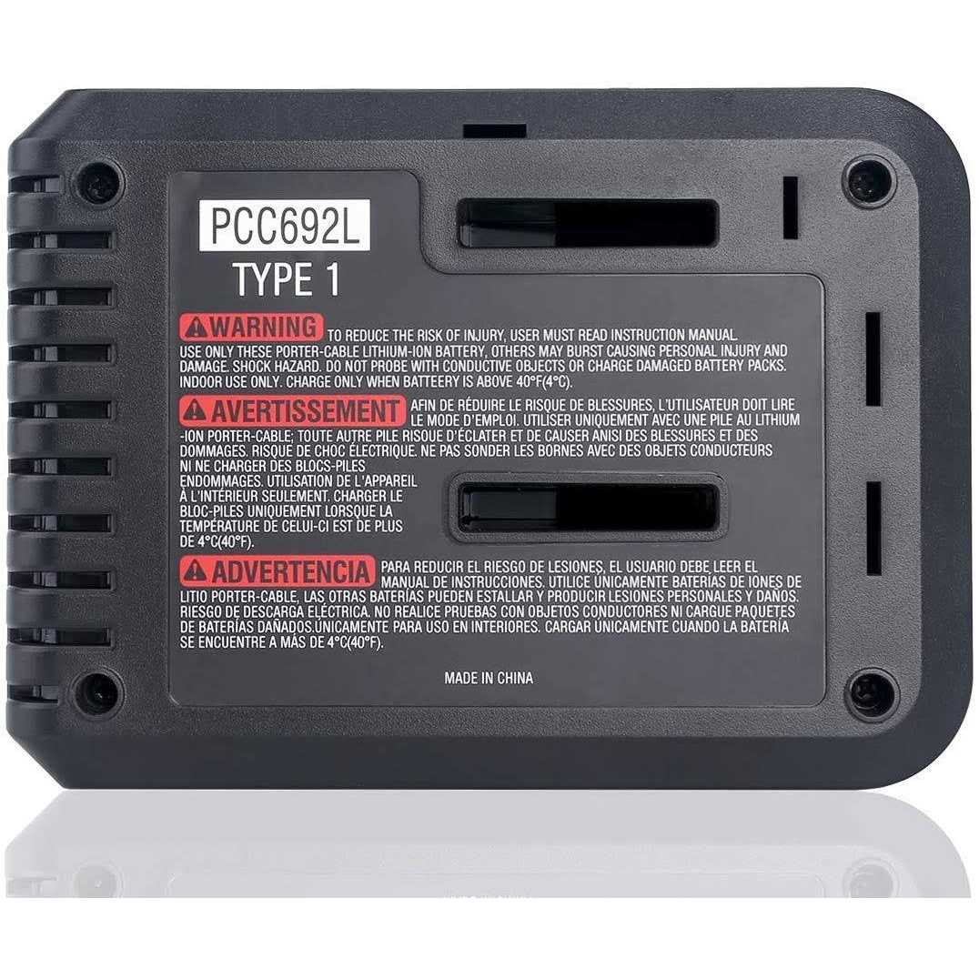 PCC692L Compatible with Porter Cable 20v Charger WaxPar PCC692L PCC691L Battery Charger Compatible with Porter Cable Li-ion Battery PCC681L PCC699L - Image 5