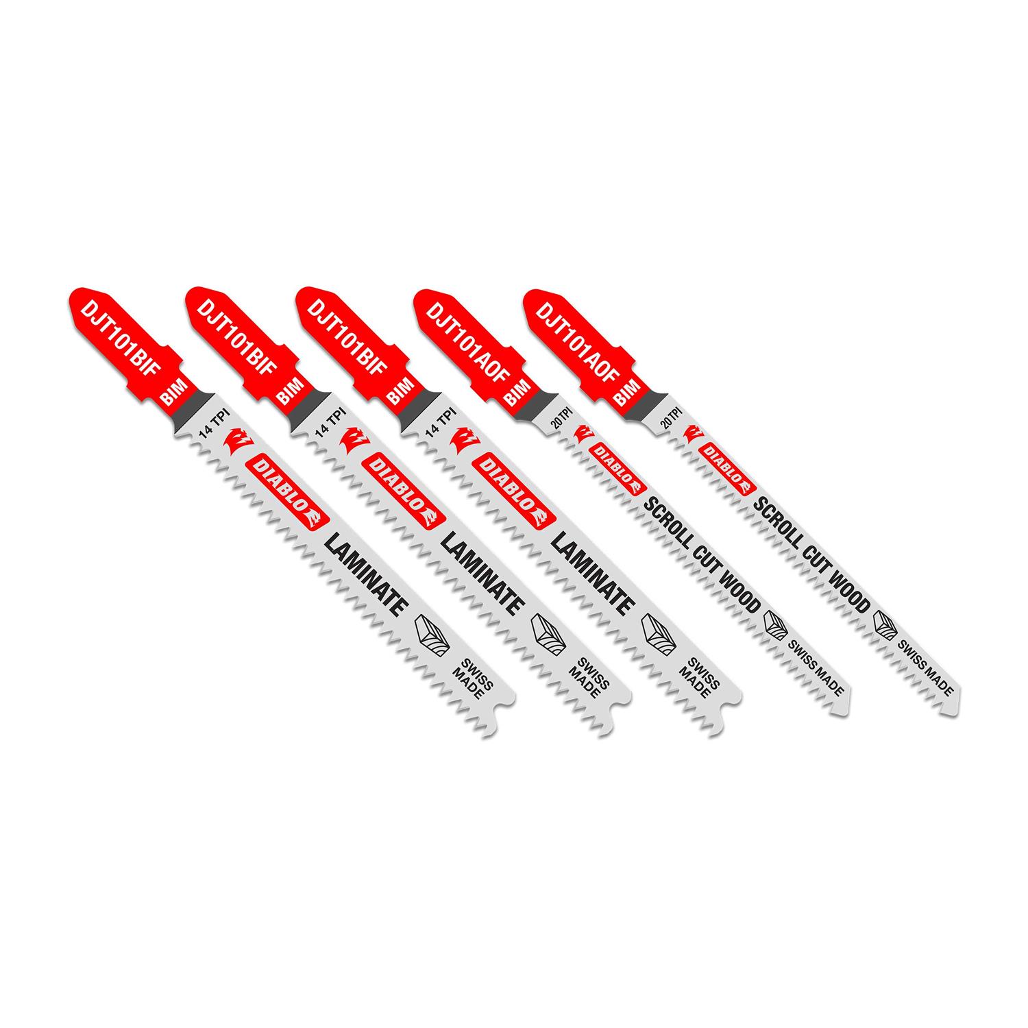 Diablo Bi-Metal T-Shank Jig Saw Blade Set for Laminate Cutting DJT505 - Image 5