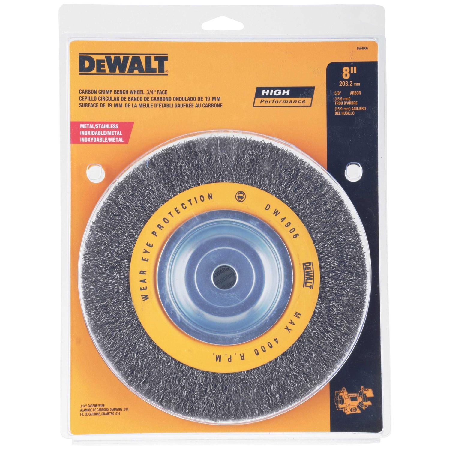 Dewalt DW4906 Crimped Bench Wire Wheel - Image 4
