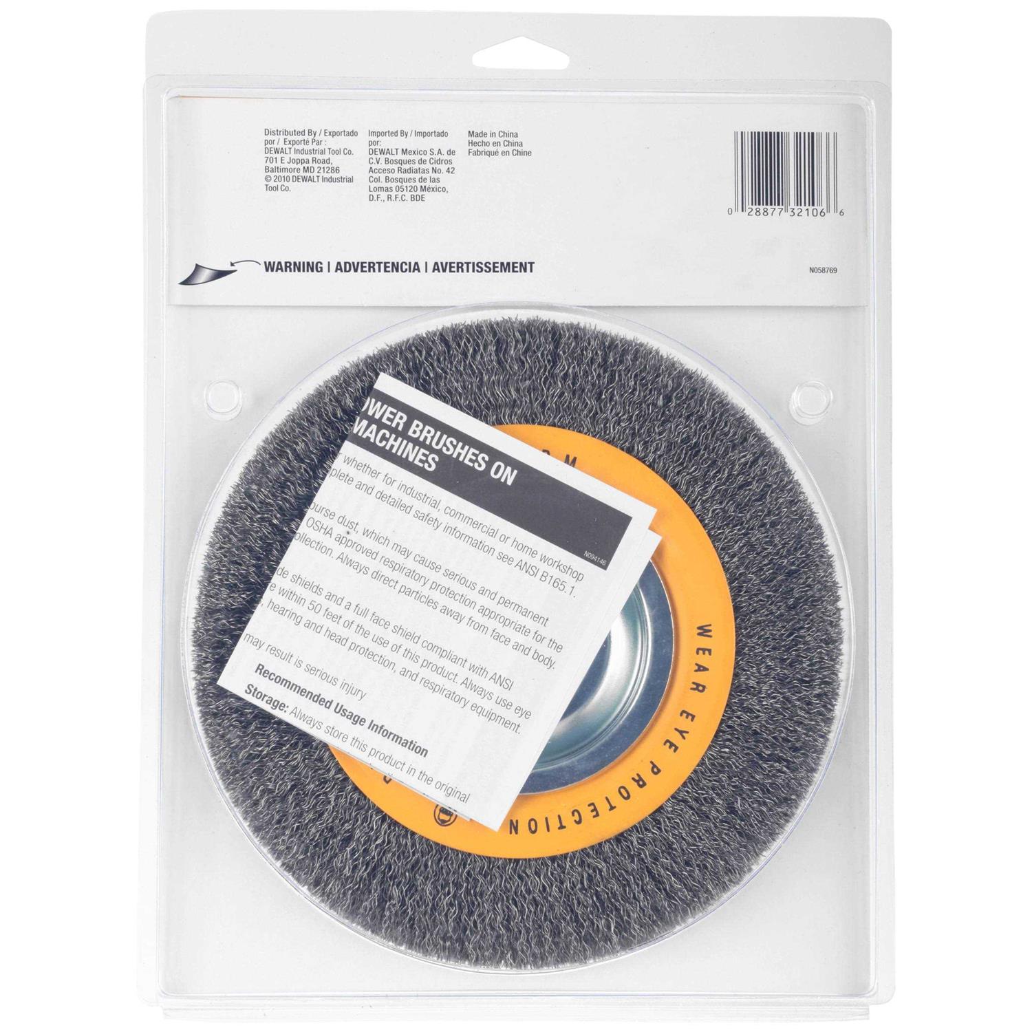 Dewalt DW4906 Crimped Bench Wire Wheel - Image 5