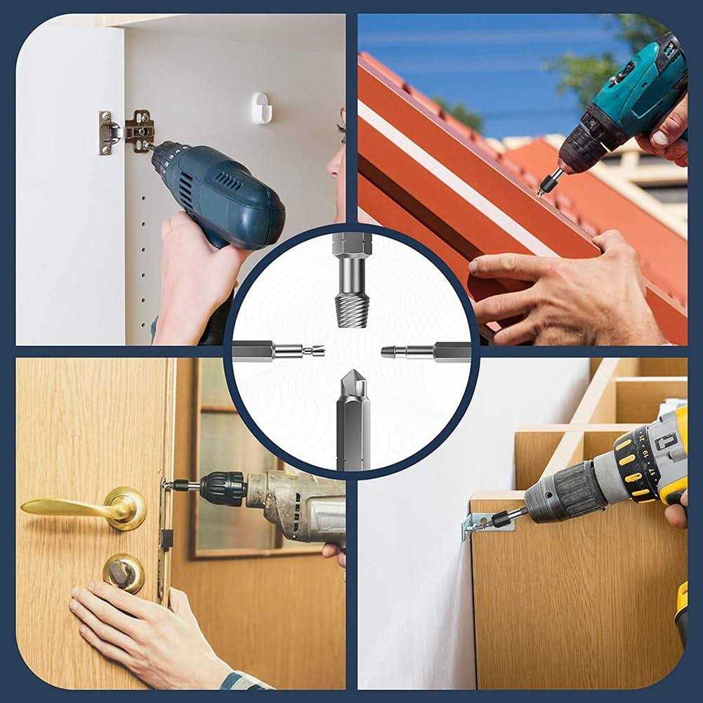 Damaged Screw Extractor Set,22 PCS Stripped Screw Extractor Kit HSS Broken Screw Remover Set with Bit & Socket Adapter - Image 3