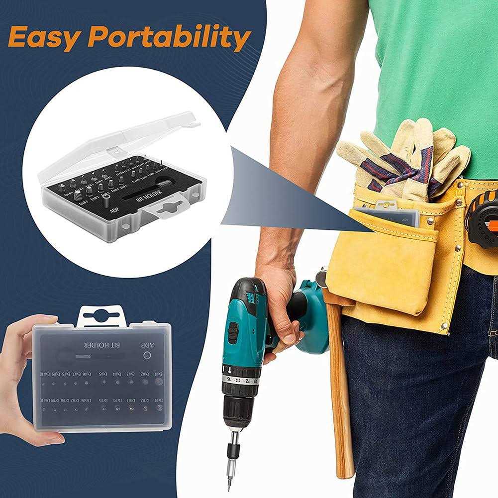 Damaged Screw Extractor Set,22 PCS Stripped Screw Extractor Kit HSS Broken Screw Remover Set with Bit & Socket Adapter - Image 4