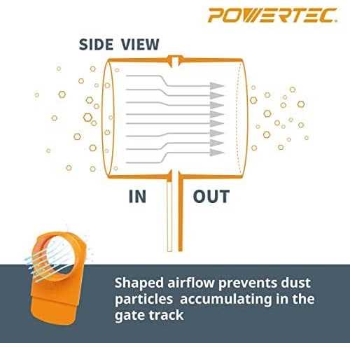 POWERTEC 70304 2-1/2 inch Dust Collection Fittings Network w/ Reducer - Image 4