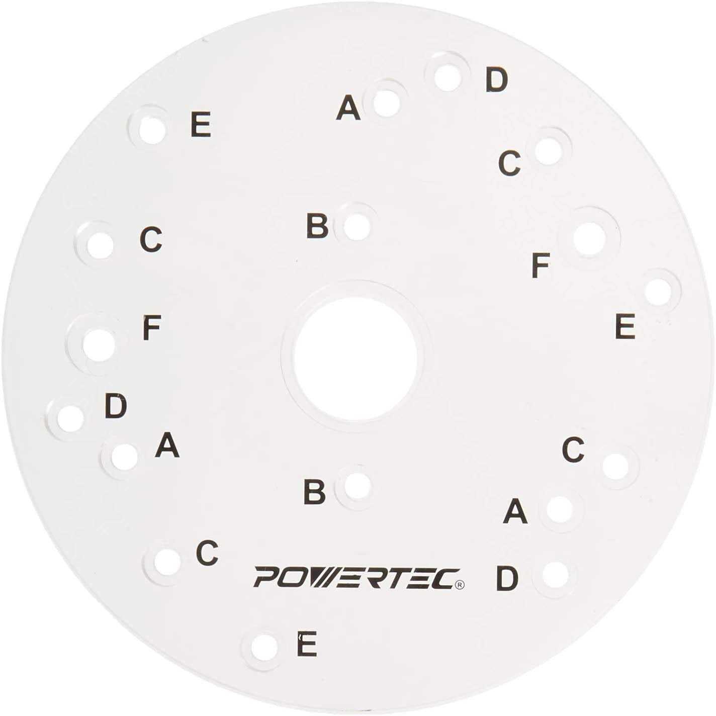 POWERTEC 71369 Universal Router Base Plate with Centering Pin - Image 3