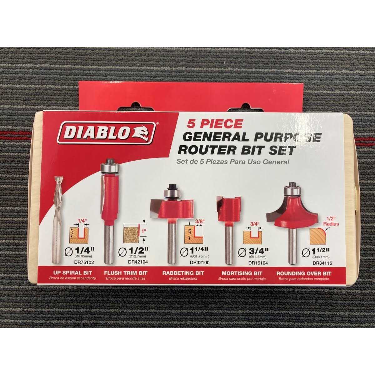 Diablo Router Bit Set General Purpose - Image 3