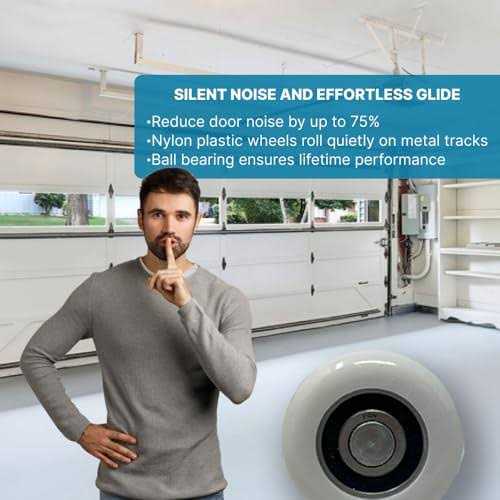 PGN 2 Nylon Garage Door Rollers Quite and Smooth Garage Door Wheels Replacement - Image 4